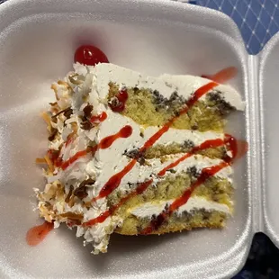 Close up of Italian Cream Cake