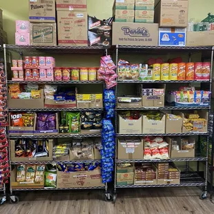 a variety of food items