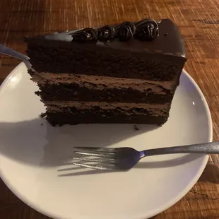 Triple chocolate moose cake