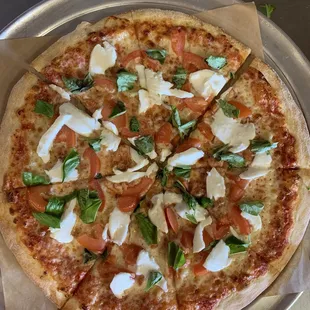 Margarita pizza. So yummy. 11/10 pizza