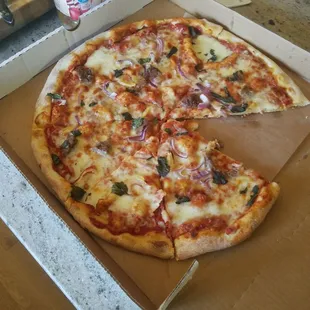 showed up an hour and a half after i ordered pizza for my kids and it was cold as ice.  this is an embarrassment