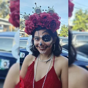 Young woman as "Maria Felix" Catrina