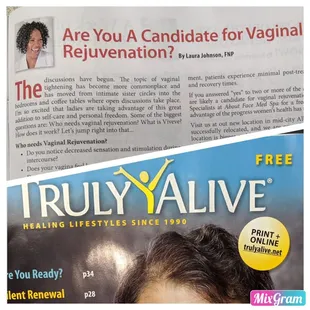 See our articles online:
 www.trulyalive.net
