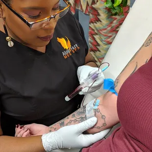 PRP (platelet-rich plasma)
 facelifts- &quot;Vampire facials&quot;