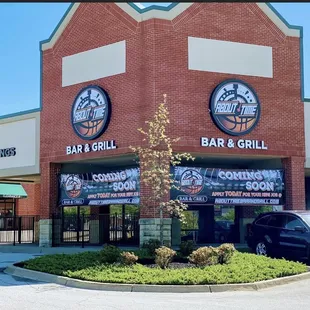 the outside of the building