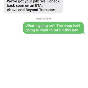 Time stamps of response or lack of.