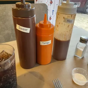 Bbq sauces to choose from