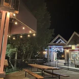 outside