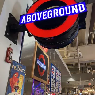 a london underground station sign