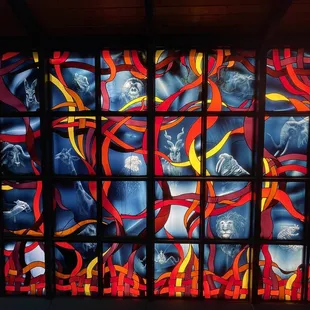 Mosaic in "On a Limb" Amphibian exhibit