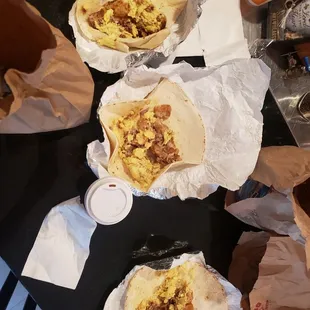 Burritos No Chili. 3 $6 burritos but receipt total was $24 not sure how that happens.