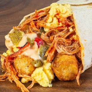 Carne Adovada breakfast Burrito