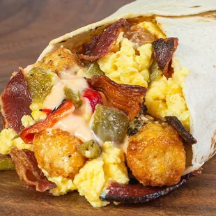Bacon breakfast Burrito
