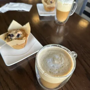 Lattes and Blueberry Muffins!
