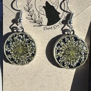 Earrings 'Queen Anne's Lace Flower'