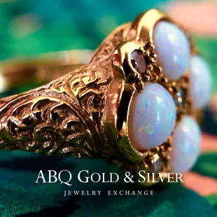 Perfect and delicate, this petite vintage European opal ring is a very special gift for an October birthday girl.