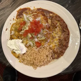 New Mexico Chicken Enchiladas