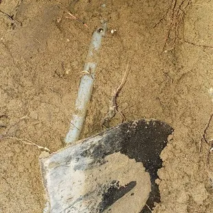 This is the hole they drilled.  They wouldn't fix it or refund the almost 500 bucks they charged me.