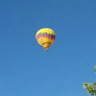 a hot air balloon in the sky