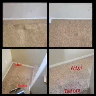 Residential carpet cleaning