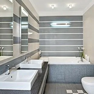 a modern bathroom