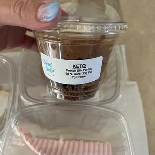 Keto French silk parfait