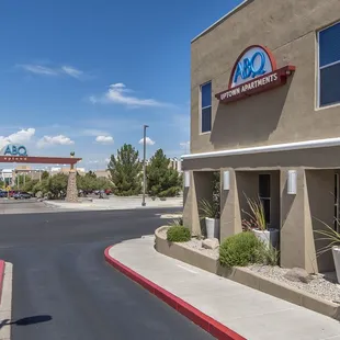 ABQ leasing center entryway