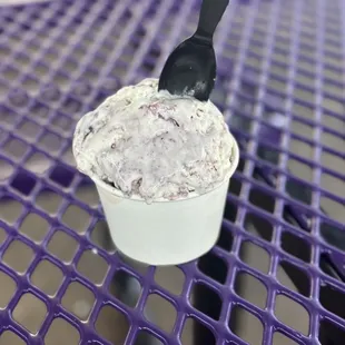 Blueberry pancake ice cream