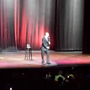 Here's a really bad photo of Jerry Seinfeld I took with my crappy phone camera