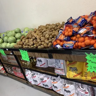a variety of fruits and vegetables