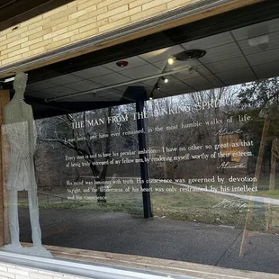 Anything Lincoln related must have a quote from Honest Abe