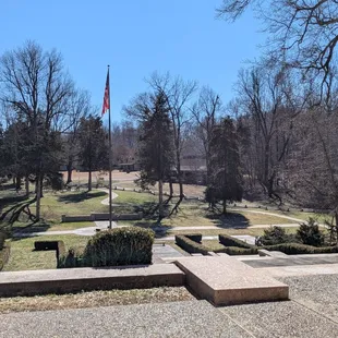 View from top of stairs