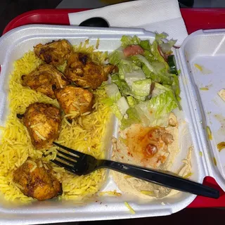 Chicken Kabob Lunch