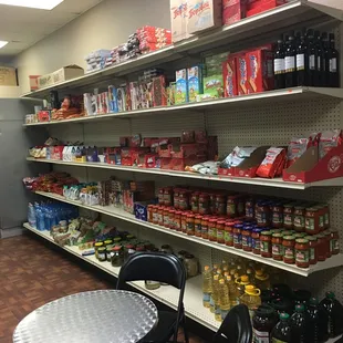 a small table and chairs