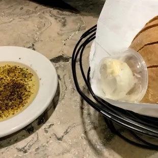 Bread and dipping oil