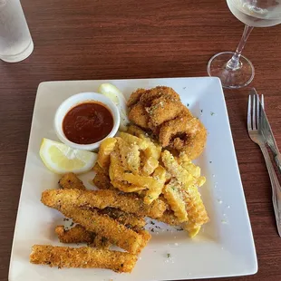 Frito Miso to start the cooked part of the meal.