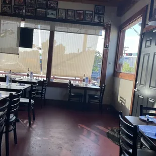 Interior seating. There were also some exterior tables, but it was 39°C/102°F out there.