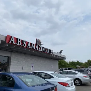 cars parked in a parking lot