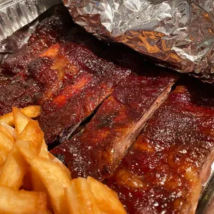 ribs and french fries