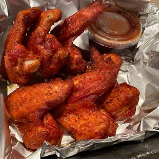 chicken wings and fried chicken