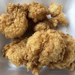 Fried jumbo shrimp. Scrumptious.