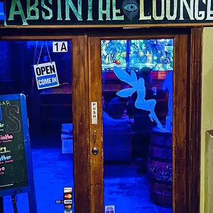 Downstairs , inside the fondue restaurant building