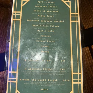 list of cocktails