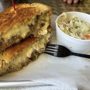 CheeZeeSteak with Cole slaw