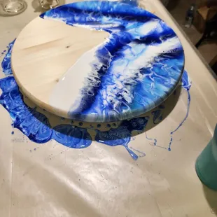 Lazy susan resin wave class.