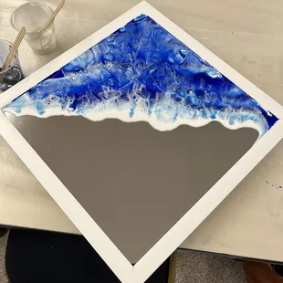 The resin mirror I made in class