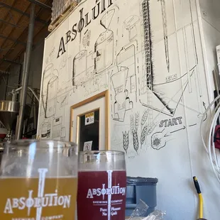 a beer in a pint glass