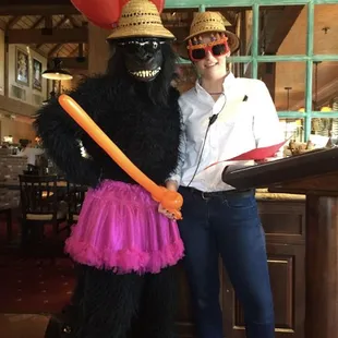 Gorilla with a Pink Tutu Singing Telegram!!! Fun for Everyone :)