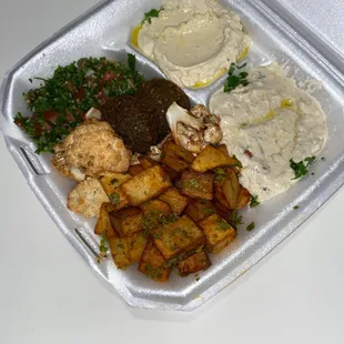 Abu Ali Sampler (no kibbeh, sub batata harra and cauliflower)