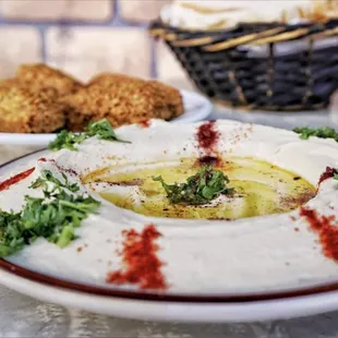 Our freshly made Hummus #6 on our menu! Must try